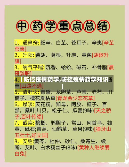 【防控疫情药学,防控疫情药学知识】-第2张图片