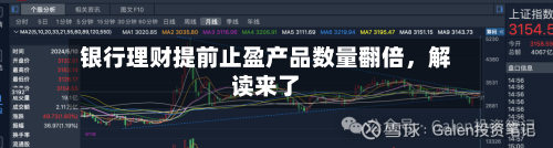 银行理财提前止盈产品数量翻倍	，解读来了-第2张图片