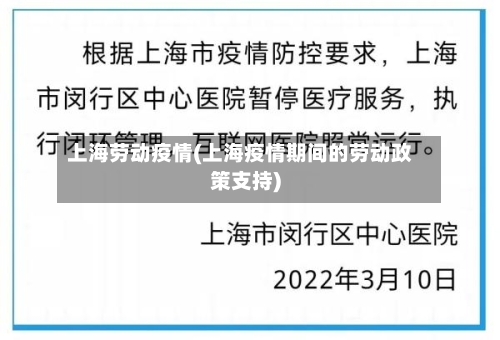 上海劳动疫情(上海疫情期间的劳动政策支持)-第2张图片